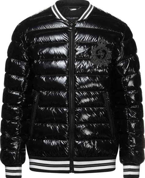 dolce gabbana down jacket shearling|d&g jacket price.